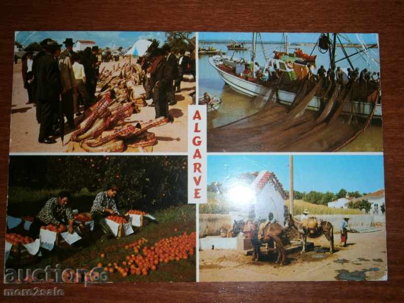 Ταχυδρομική κάρτα - ALGARVE - ΠΟΡΤΟΓΑΛΙΑ - ΠΟΡΤΟΓΑΛΙΑ - TRAVEL 1986
