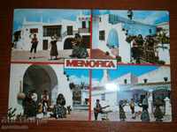 Vechea poștală - MENORCA - SPANIA - SPANIA - PATUVALA 1974