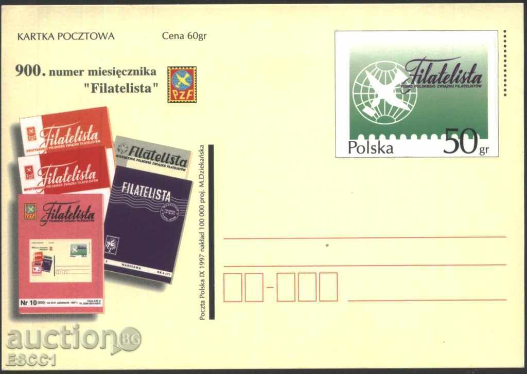 Postcard Filatelist magazine 1997 from Poland