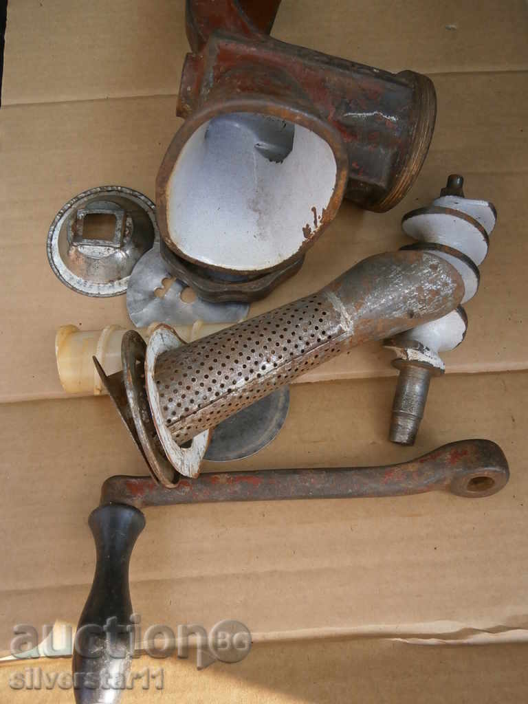 mașină de tocat carne din metal vintage mașină de tocat tomate - 5 mașină de tocat carne din metal vintage mașină de tocat tomate - 5