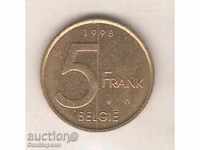 + Belgium 5 Franc 1998 Dutch legend