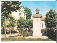 Map Bulgaria Panagyurishte The monument of Pavel Bobekov *
