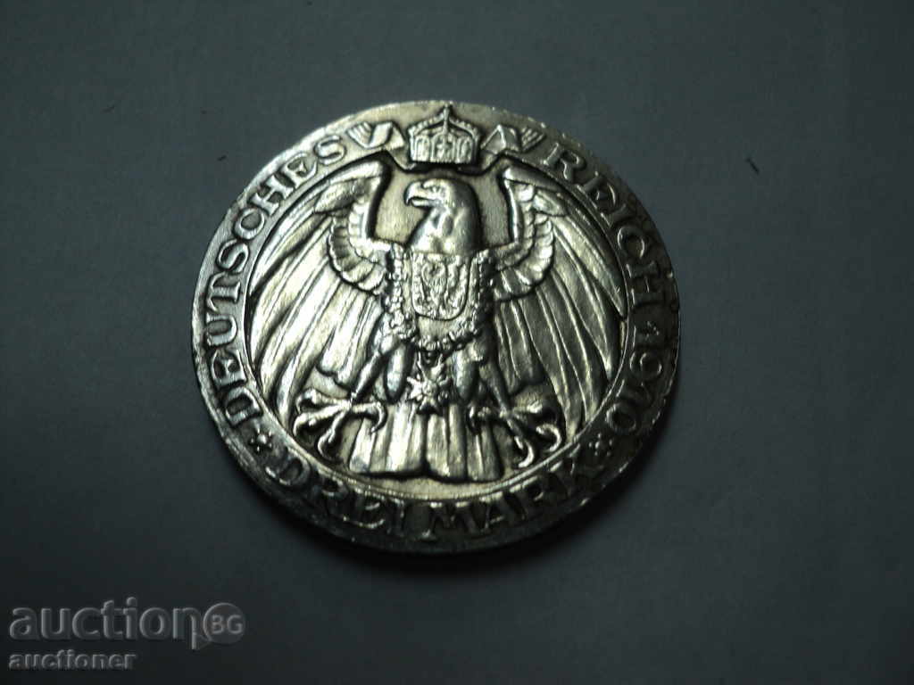 3 MARKS-1910-GERMANY. with price 150.00 BGN | € 76.69 3 MARKS-1910-GERMANY. with price 150.00 BGN | € 76.69