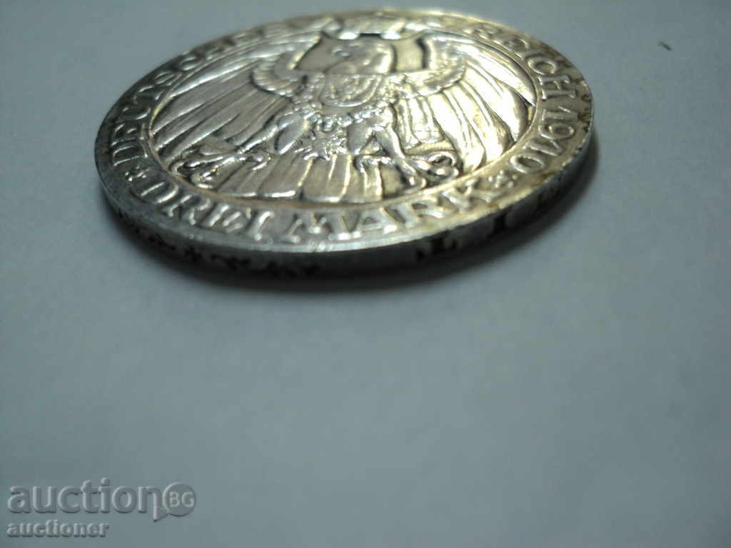 Аукцион 3 МАРКИ-1910г-ГЕРМАНИЯ. Аукцион 3 МАРКИ-1910г-ГЕРМАНИЯ.