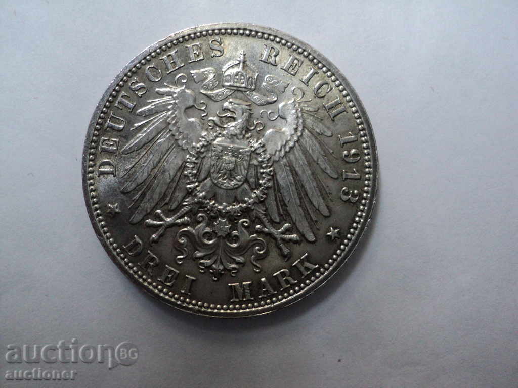 3 ΣΗΜΑΤΑ-1913g- Γερμανία. με τιμή € 70.00 | 136.91 BGN 3 ΣΗΜΑΤΑ-1913g- Γερμανία. με τιμή € 70.00 | 136.91 BGN