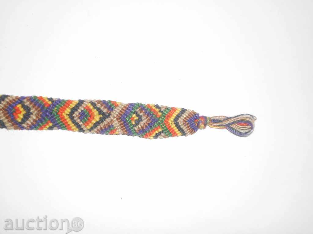 Hand-knit bracelet with Mexican motifs with price 6.00 BGN | € 3.07 Hand-knit bracelet with Mexican motifs with price 6.00 BGN | € 3.07