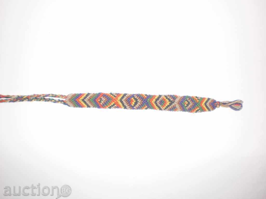 Hand-knit bracelet with Mexican motifs - 5 Hand-knit bracelet with Mexican motifs - 5