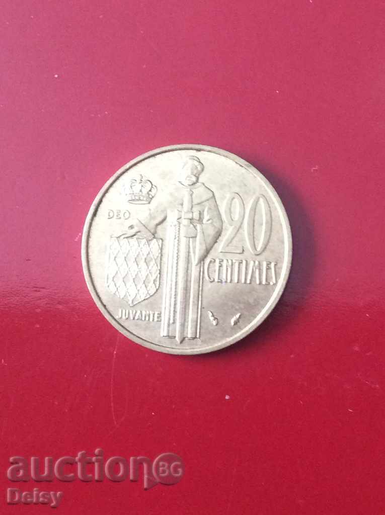 Μονακό 20 centimes 1978.