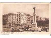Carte poștală Italia Milano Monument Sv.Franchesko dAsizi *