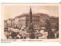 Картичка  Италия Милано Паметник на Петте дни*