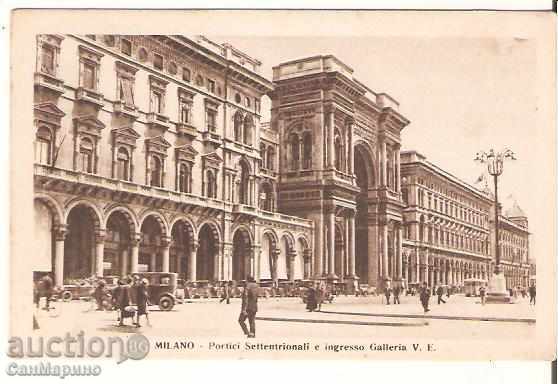 Картичка  Италия Милано Северната аркада*