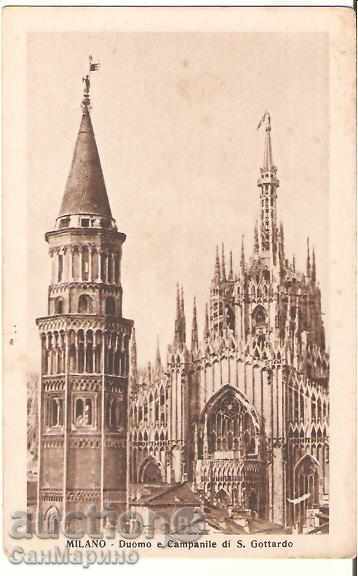 Ιταλία Καρτ ποστάλ του Μιλάνου καθεδρικό ναό του San Gottardo *