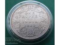British India 1 Rupiah 1885 Rare