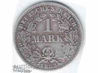 Germany Reich 1 Reich Mark 1883 F Very Rare