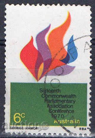 1970. Australia. Flacără, care simbolizează libertatea de exprimare.