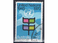 1970. Australia. '25 ONU.