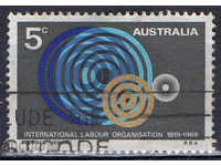 1969. Австралия. 50 г. Международна организация на труда.