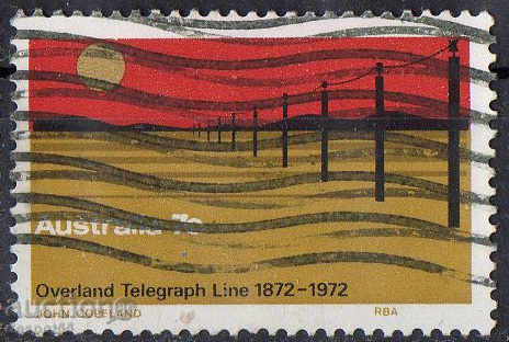 1972. Αυστραλία. 100g εδάφους γραμμή τηλεγράφου.