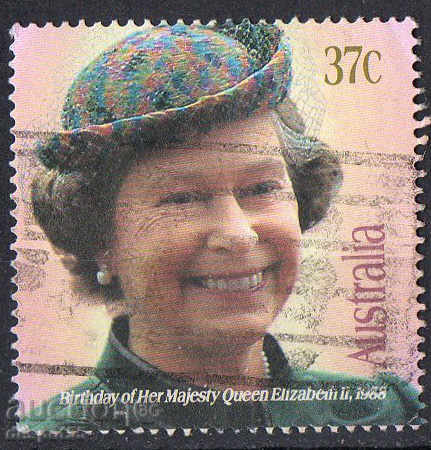 1988 Australia. Elisabeta a II, ziua de naștere a 62.