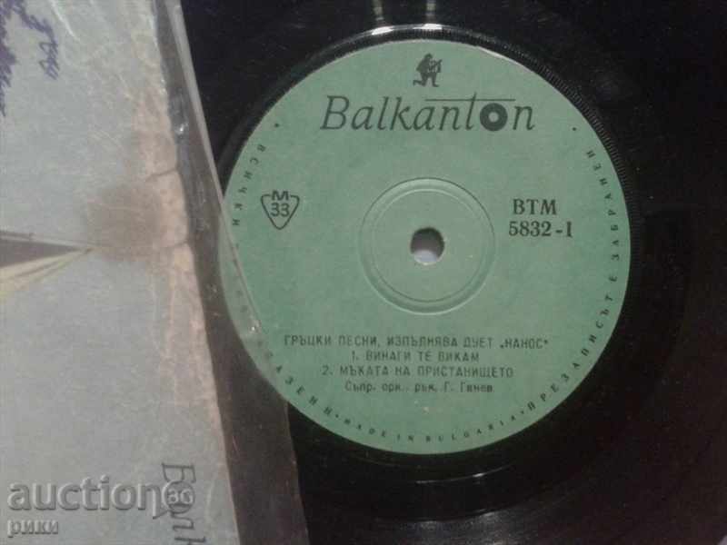 BTM 5832 Дутот Нанос Greek songs with price 2.00 BGN | € 1.02 BTM 5832 Дутот Нанос Greek songs with price 2.00 BGN | € 1.02