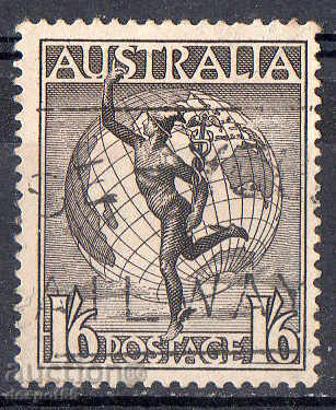 1956. Австралия. Меркурий и глобус. Въздушна поща.