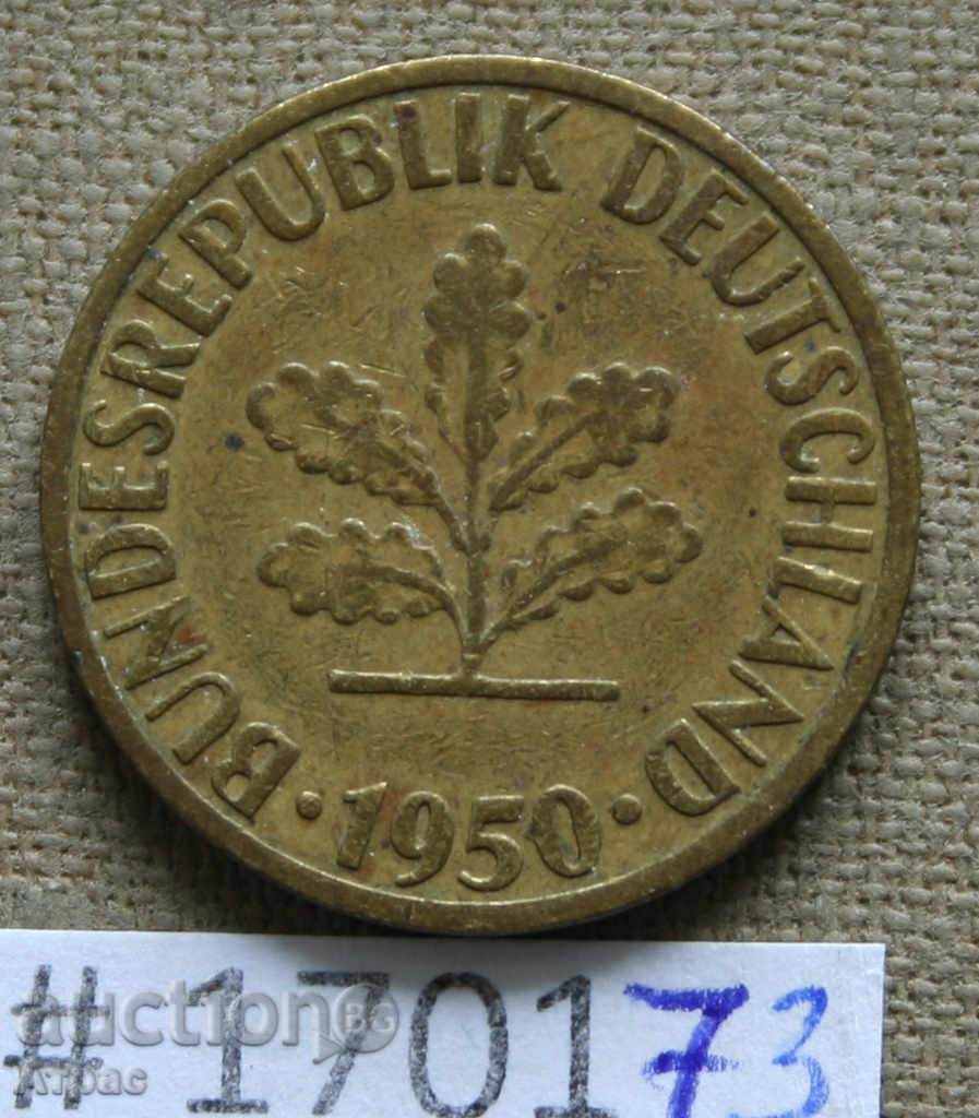 5 pfennig 1950 F - FGR με τιμή € 0.26 | 0.51 BGN