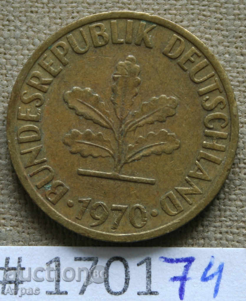 5 pfennig 1970 D - GFR με τιμή € 0.26 | 0.51 BGN