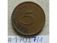 5 pfennig 1971 D - FGR