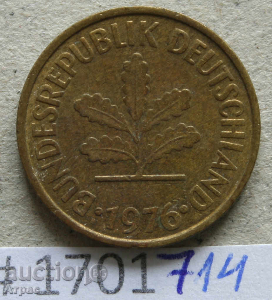 5 pfennig 1976 D - GFR cu preț € 0.26 | 0.51 BGN
