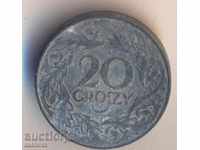 Poland 20 Gross 1923, zinc