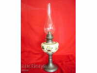 A beautiful French porcelain gas lamp