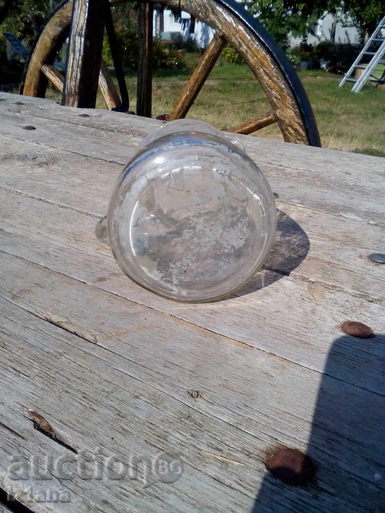 Antique γυάλινη κανάτα, στάμνα - 6