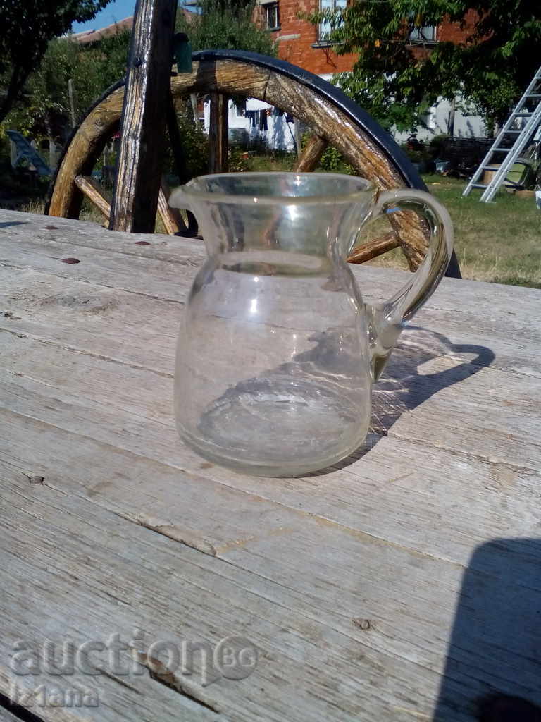 Ancient glass jug, kettle