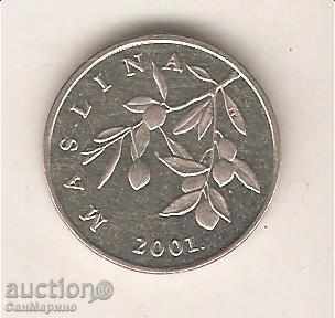 + Croatia 20 lpa 2001 with price 0.50 BGN | € 0.26