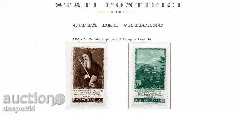 1965. The Vatican. San Benedetto Proclamation.