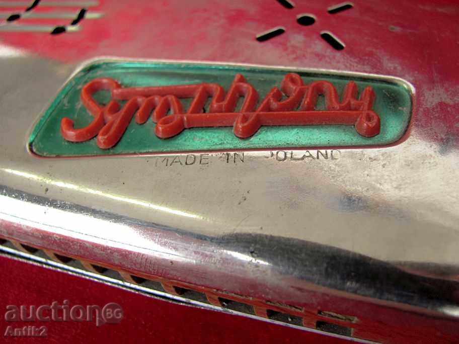 Auction  Old, antique oral harmonica SYMPHONY POLAND