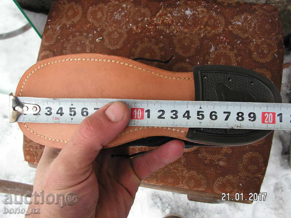 7295. pantofi vechi BEBELUȘI pentru dans sau patinaj PIELE - 6