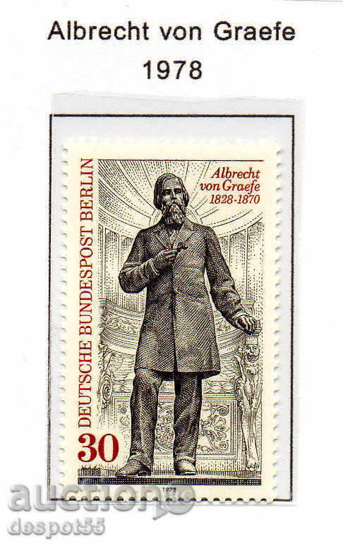 1978. Берлин. Алберт фон Граефе (1828-1870), медик.