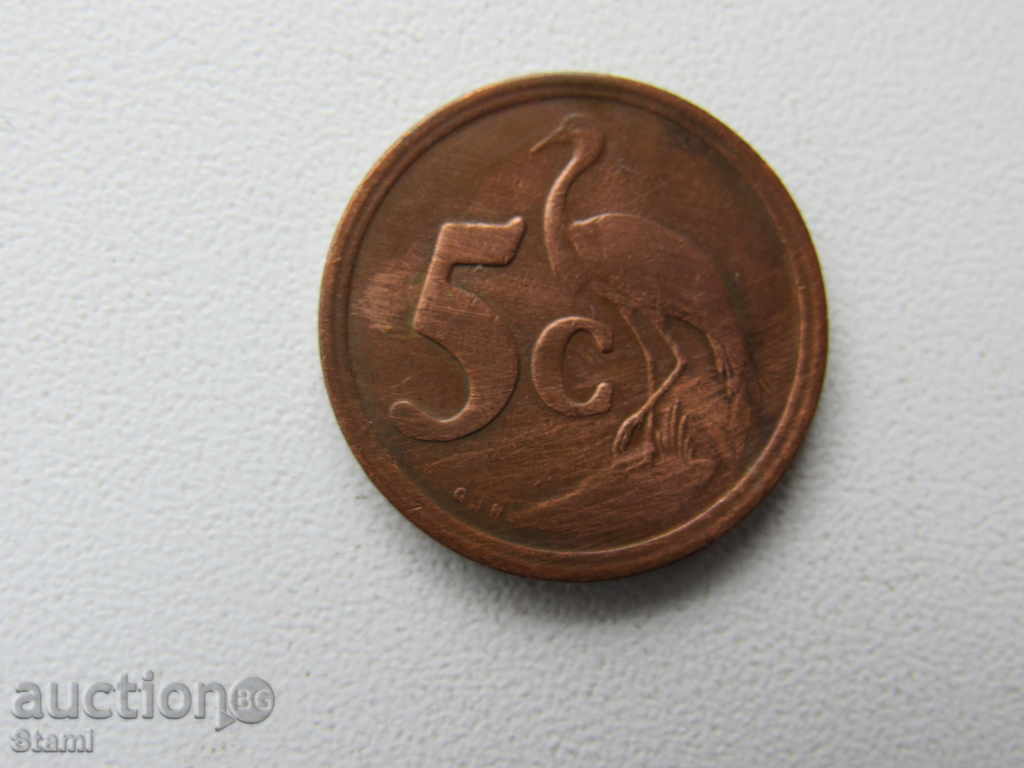 South Africa - 5 cents, 1992 - 195 D