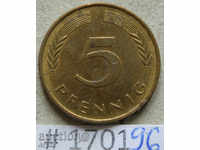 5 pfennigs 1988 J -GFR
