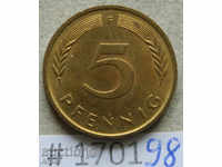 5 pfennigs 1988 F -GFR