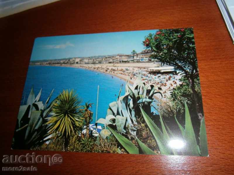 Card de NICE - NICE - FRANTA - Plajă - 80 de ani
