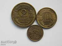 Set 1, 2 francs and 50 centimeters - 1937, France, 202 D