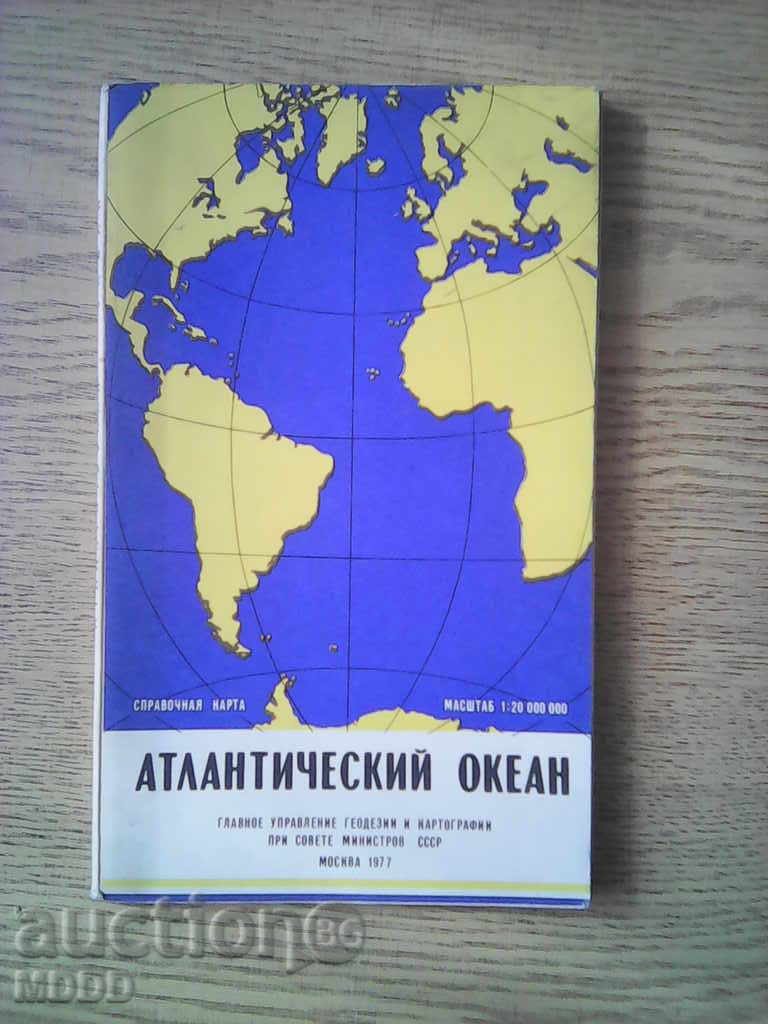 Old map - made in the USSR