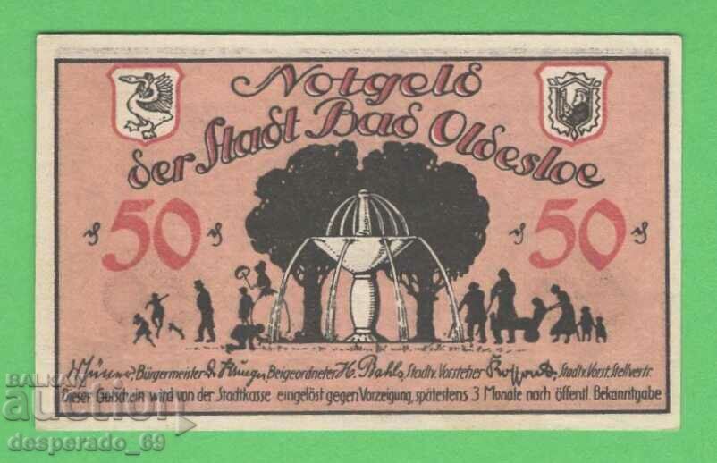 ( ` '• .¸GERMANIYA (Remscheid) 50 σημάδια 1918 UNC. •' '¯)