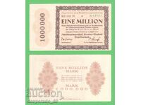 (¯` „• .¸GERMANIYA (Dresden-Neustadt) 1 un milion de mărci 1923''¯)