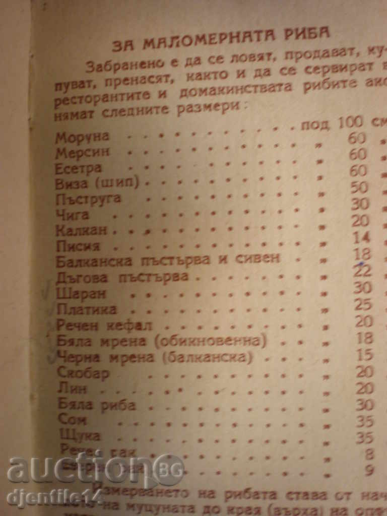 Delivery of fishing ticket-1956