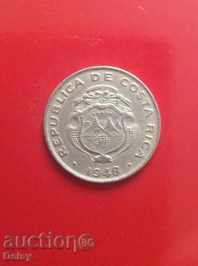 Коста Рика 25 центавос 1948г.