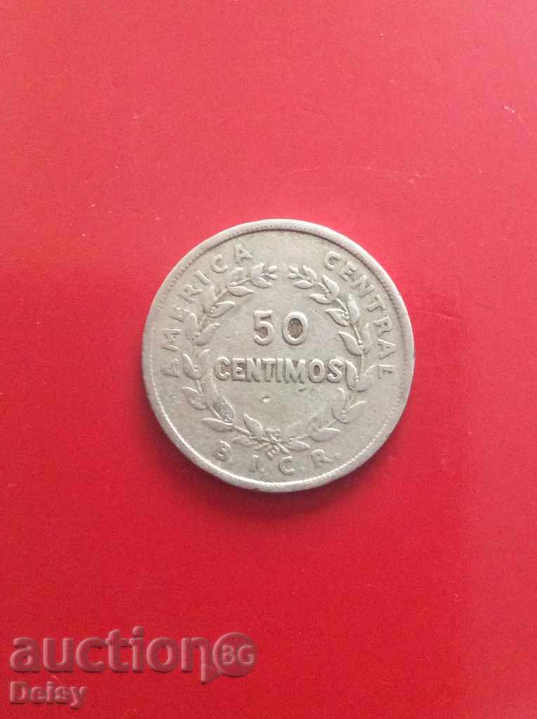 Коста Рика 50 центавос 1935г.