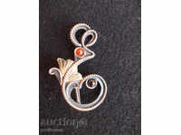 Ασημένια καρφίτσα - αντίκες